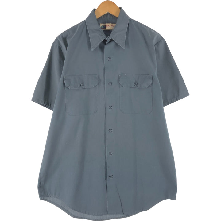 90'S BIG MAC short sleeve work shirt, vintage, size L for men unknown gray type Vintage Second Hand