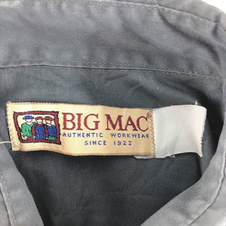 90'S BIG MAC short sleeve work shirt, vintage, size L for men unknown gray type Vintage Second Hand