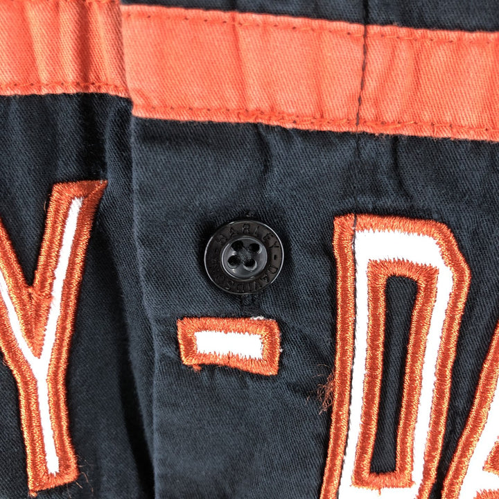 Big size Harley-Davidson hidden button-down short-sleeve work shirt, equivalent to men's XXXL unknown black type Vintage Second Hand