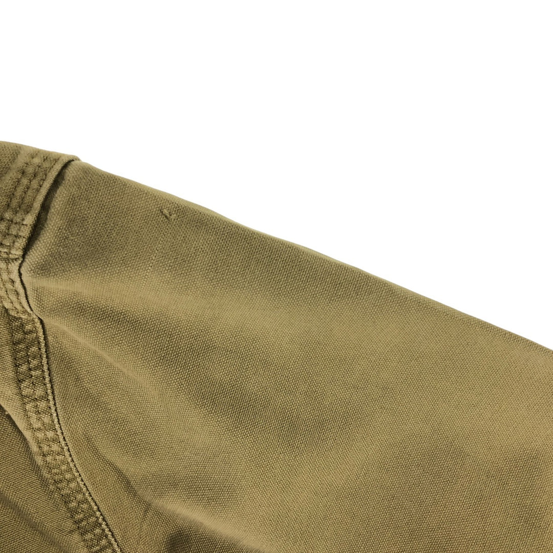 Carhartt Relax Fit Duck Button-down Short Sleeve Work Shirt, Men's Size L cotton Khaki type Vintage Second Hand