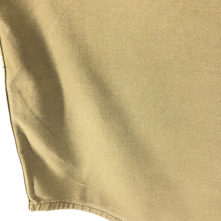 Carhartt Relax Fit Duck Button-down Short Sleeve Work Shirt, Men's Size L cotton Khaki type Vintage Second Hand