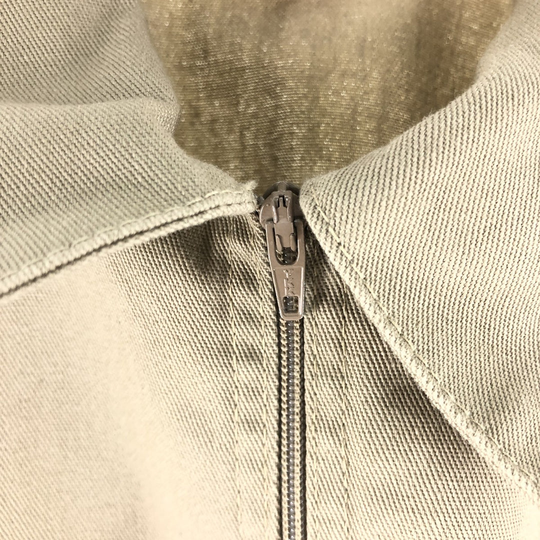 90'S Ben Davis pullover half zip short sleeve work shirt box shirt made in USA men's size M vintage cotton Khaki type beige Vintage Second Hand