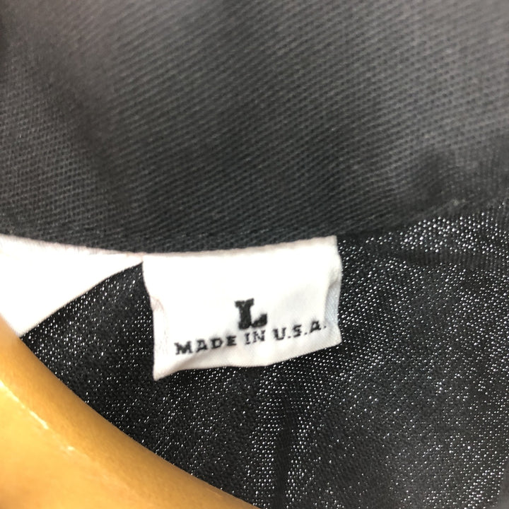 90'S Ben Davis pullover half zip short sleeve work shirt box shirt made in USA men's size L vintage cotton black type Vintage Second Hand