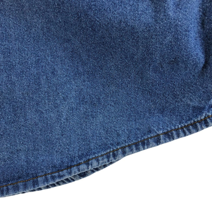 Key Long Sleeve Denim Western Shirt, Men's Size L cotton blue type Vintage Second Hand