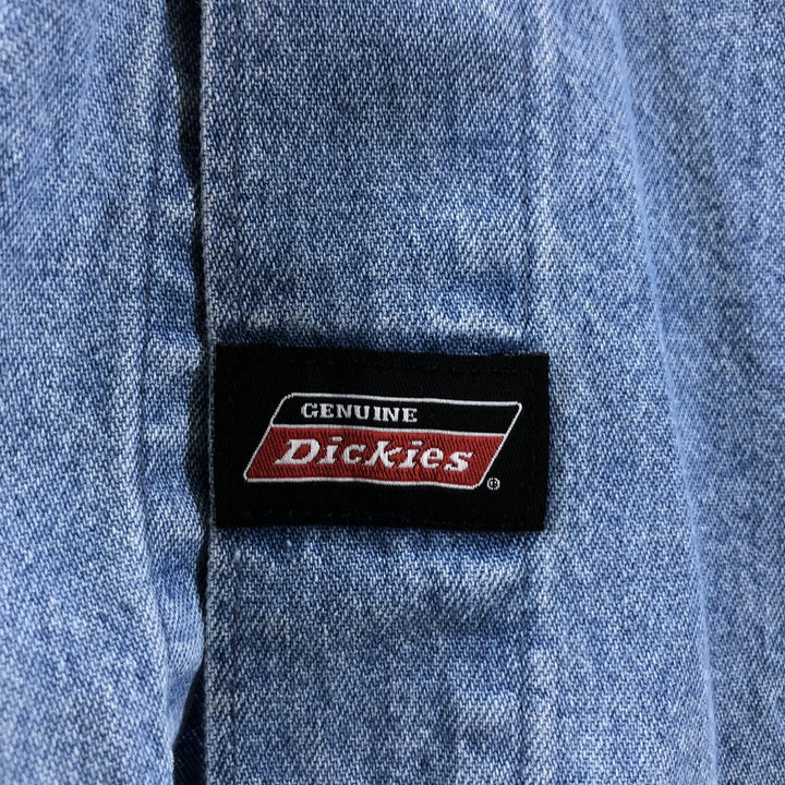 Dickies Long Sleeve Button Down Denim Shirt Men's XL cotton blue type Vintage Second Hand