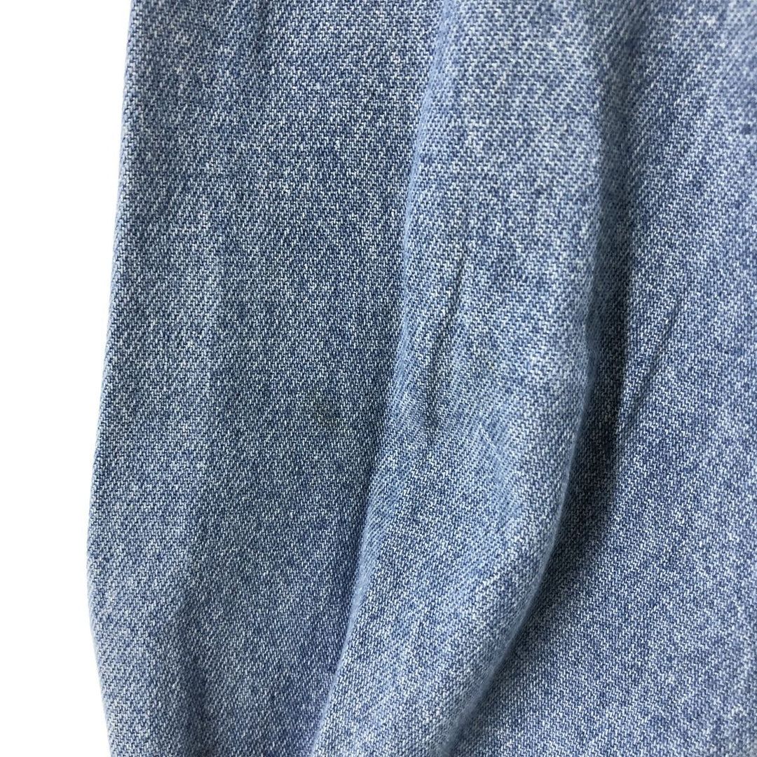 Dickies Long Sleeve Button Down Denim Shirt Men's XL cotton blue type Vintage Second Hand