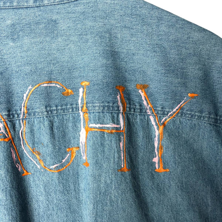 St. John's Bay STJOHNSBAY Long Sleeve Denim Shirt, Men's XL cotton Blue type light blue Vintage Second Hand