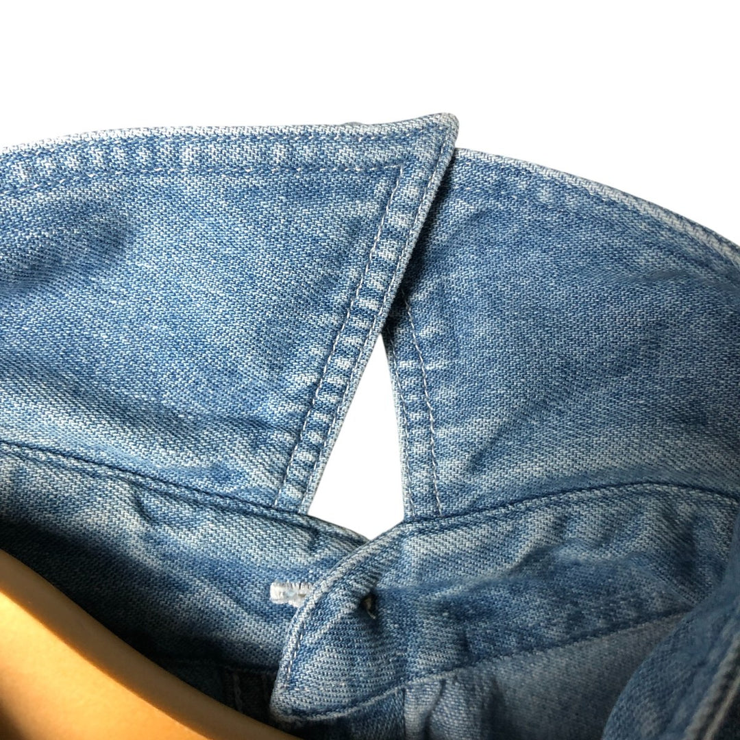St. John's Bay STJOHNSBAY Long Sleeve Denim Shirt, Men's XL cotton Blue type light blue Vintage Second Hand