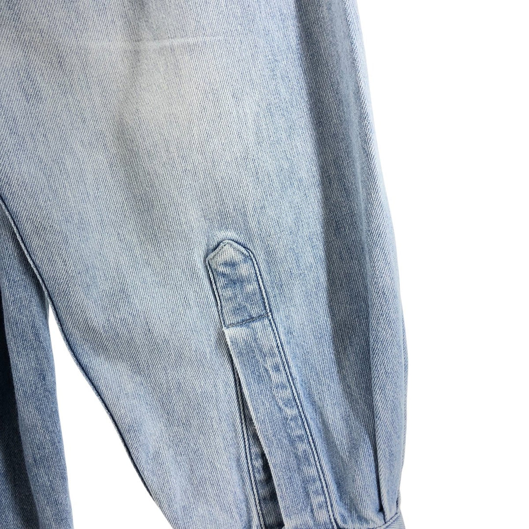 90'S Vintage Timberland WEATHERGEAR Long Sleeve Denim Shirt, Men's Size L cotton blue type Vintage Second Hand