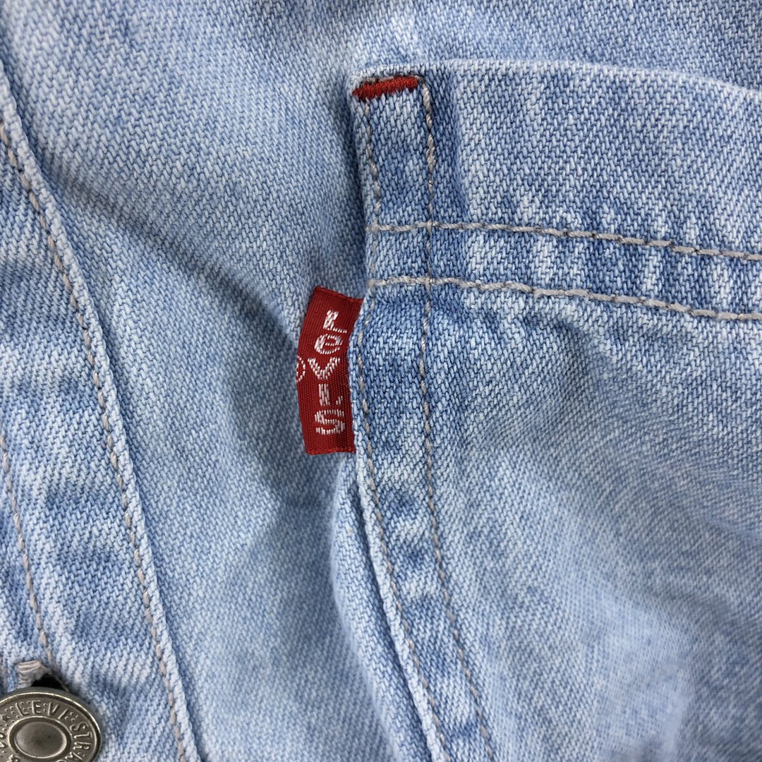 90'S Vintage Levi's Long Sleeve Denim Shirt, Men's Size Medium cotton blue type Vintage Second Hand