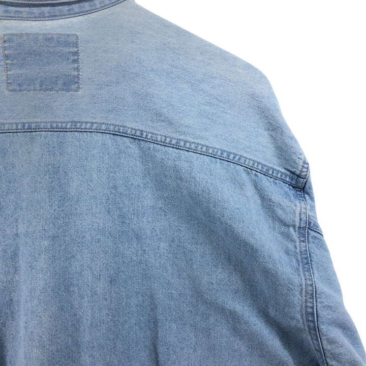 90'S Vintage Levi's Long Sleeve Denim Shirt, Men's Size Medium cotton blue type Vintage Second Hand