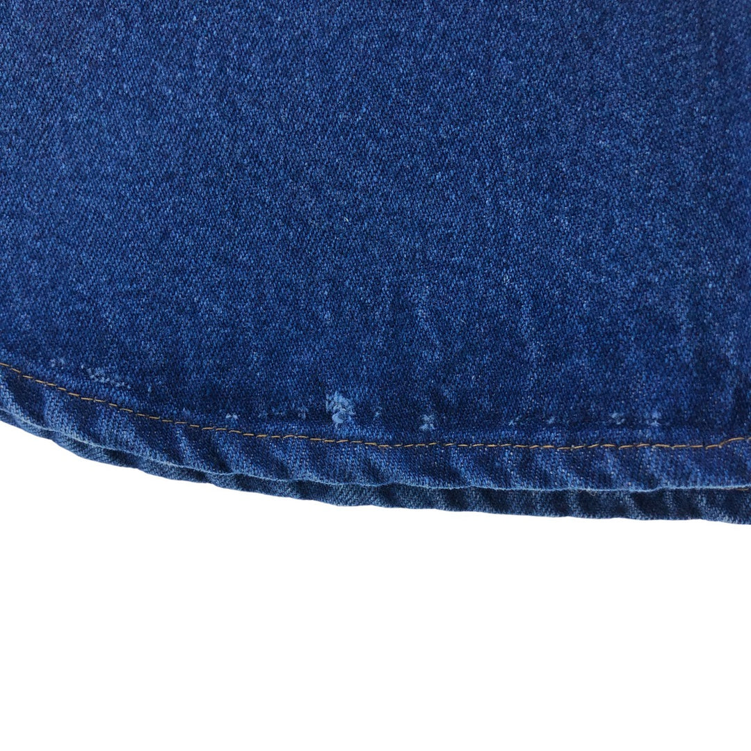 90'S Carhartt Long Sleeve Denim Western Shirt, Men's XL unclear blue type Vintage Second Hand