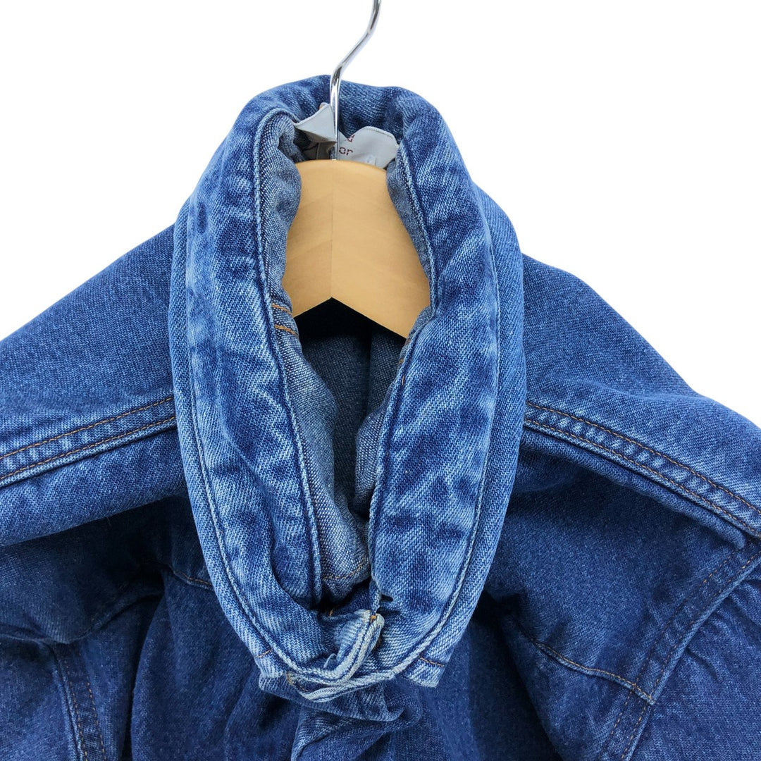 90'S Carhartt Long Sleeve Denim Western Shirt, Men's XL unclear blue type Vintage Second Hand