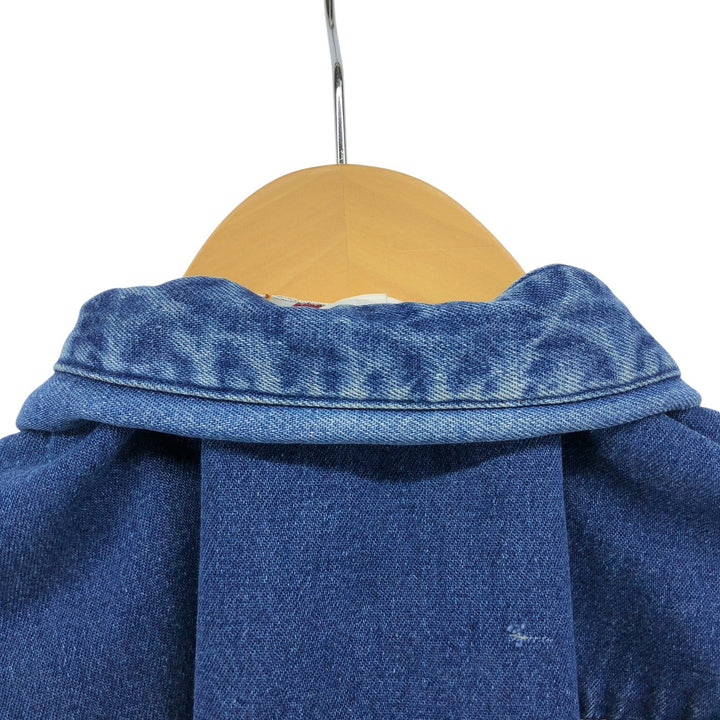 90'S Carhartt Long Sleeve Denim Western Shirt, Men's XL unclear blue type Vintage Second Hand