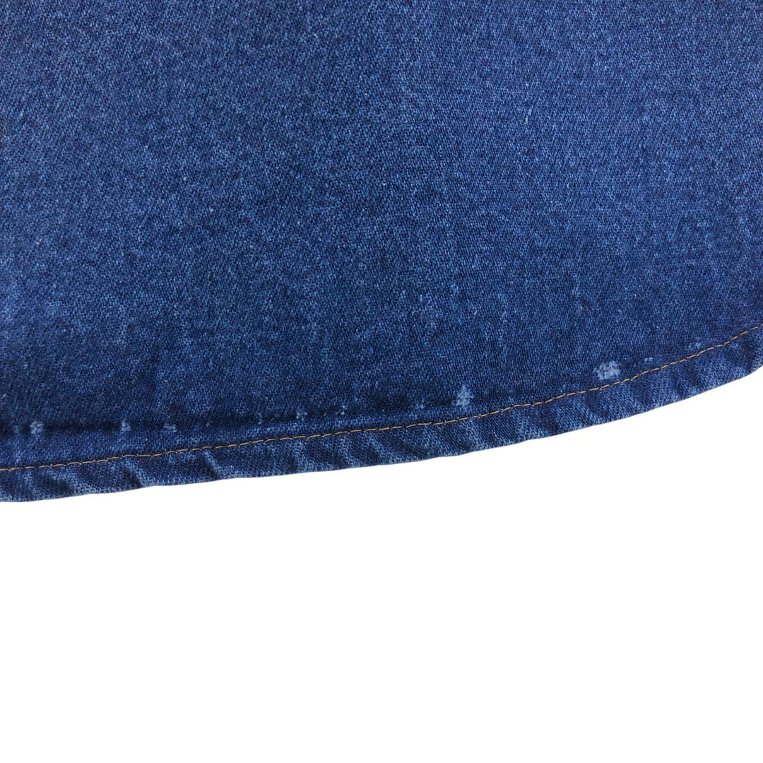 90'S Carhartt Long Sleeve Denim Western Shirt, Men's XL unclear blue type Vintage Second Hand