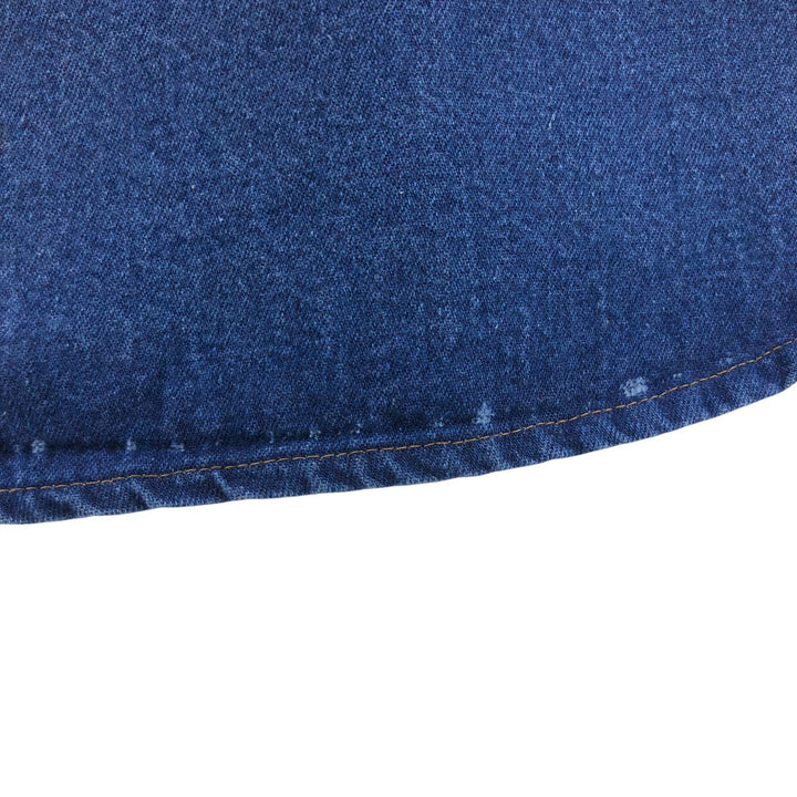90'S Carhartt Long Sleeve Denim Western Shirt, Men's XL unclear blue type Vintage Second Hand