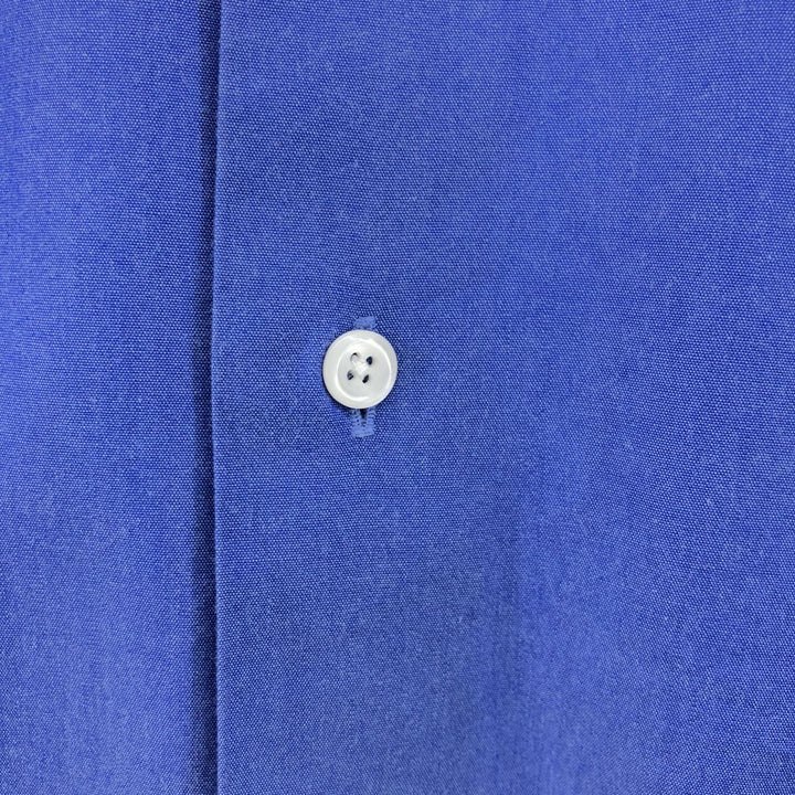 DKNY wide-collar long-sleeved cotton shirt, men's size XL cotton blue type Vintage Second Hand