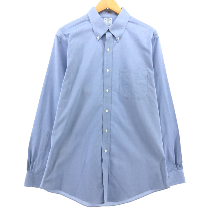 Brooks Brothers 1818 REGENT Long Sleeve Button Down Shirt, Men's Size L cotton Blue type light blue Vintage Second Hand
