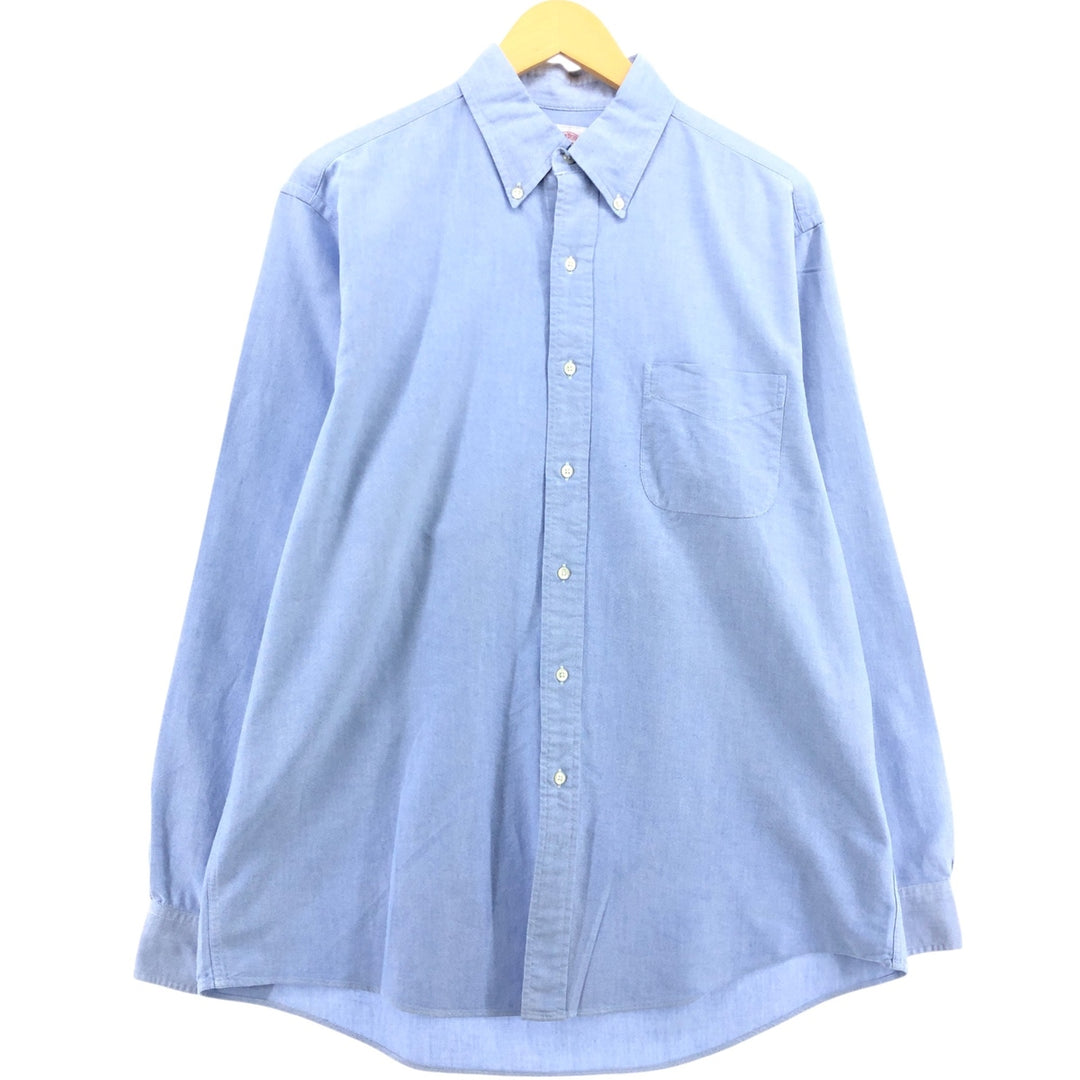 Brooks Brothers Est.1818 Long Sleeve Button Down Shirt Men's XL cotton Blue type light blue Vintage Second Hand