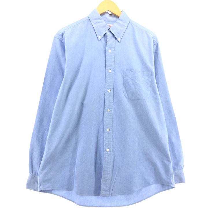 Brooks Brothers Est.1818 Long Sleeve Button Down Shirt Men's XL cotton Blue type light blue Vintage Second Hand