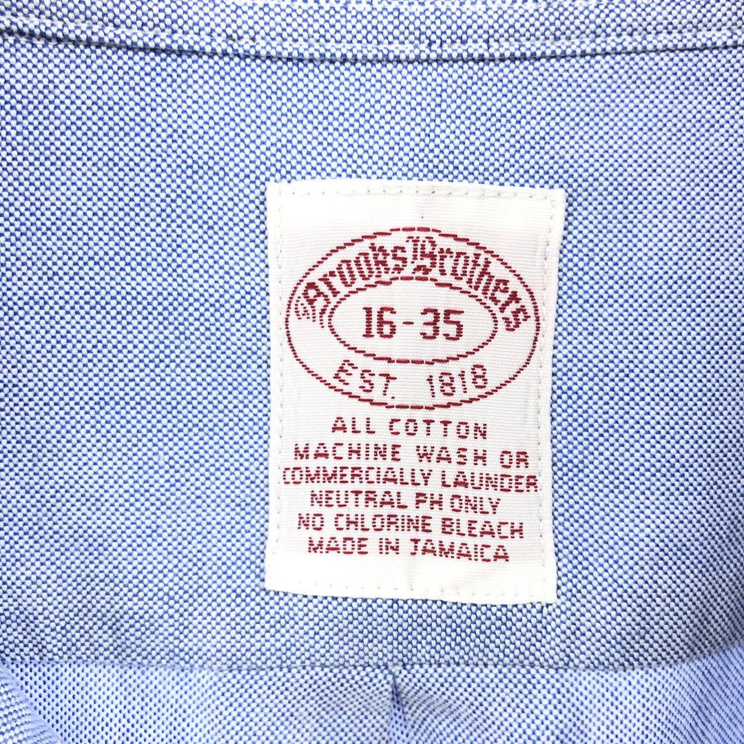 Brooks Brothers Est.1818 Long Sleeve Button Down Shirt Men's XL cotton Blue type light blue Vintage Second Hand