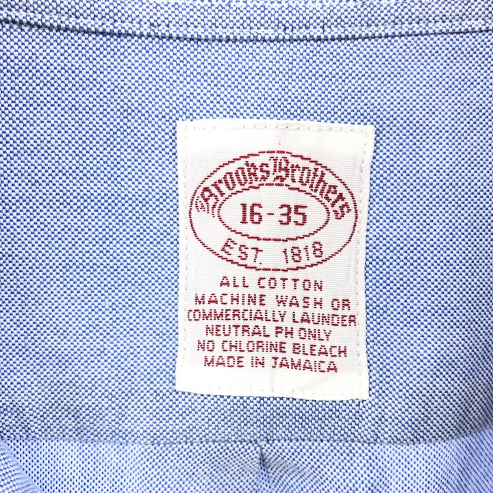Brooks Brothers Est.1818 Long Sleeve Button Down Shirt Men's XL cotton Blue type light blue Vintage Second Hand