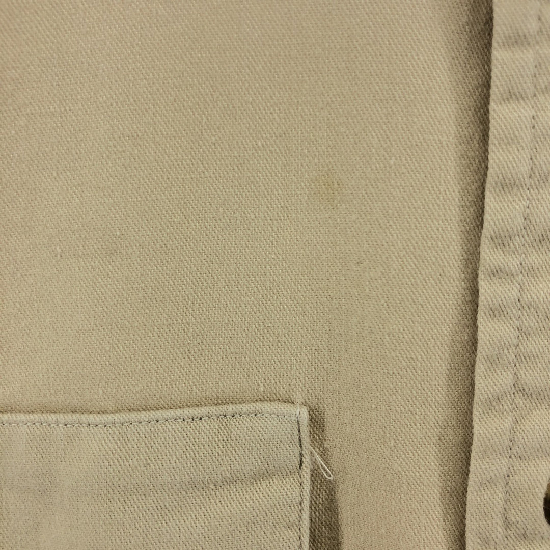 Vintage LLBean long-sleeved cotton shirt from the 1980'S to 1990s, made in the USA, size L. cotton Beige type Vintage Second Hand