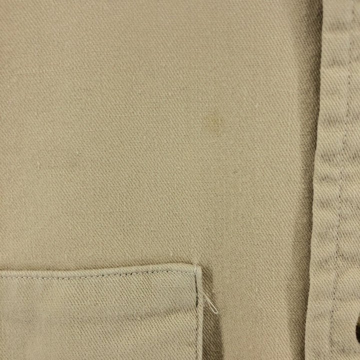 Vintage LLBean long-sleeved cotton shirt from the 1980'S to 1990s, made in the USA, size L. cotton Beige type Vintage Second Hand