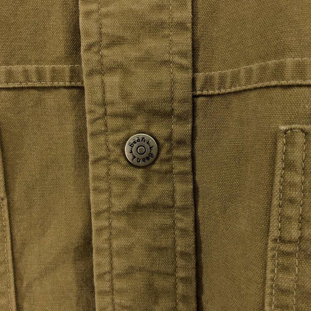 Vintage LLBean long-sleeved cotton shirt from the 1980'S to 1990s, made in the USA, size L. cotton Camel type Vintage Second Hand
