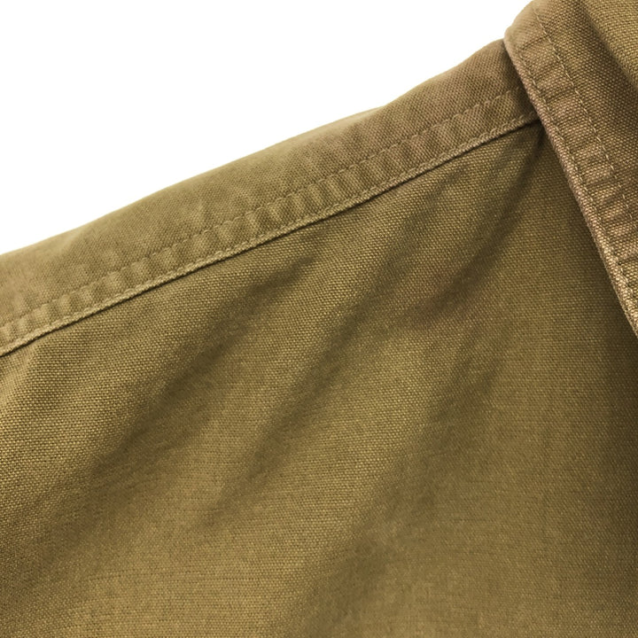 Vintage LLBean long-sleeved cotton shirt from the 1980'S to 1990s, made in the USA, size L. cotton Camel type Vintage Second Hand
