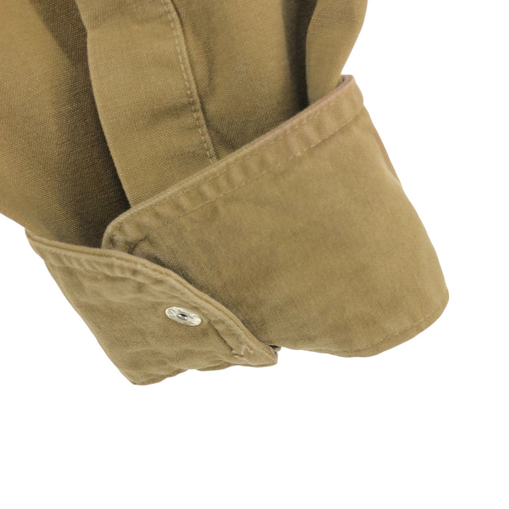 Vintage LLBean long-sleeved cotton shirt from the 1980'S to 1990s, made in the USA, size L. cotton Camel type Vintage Second Hand