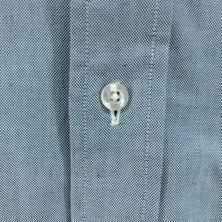 Vintage LLBean long-sleeved button-down shirt from the 1980'S to 1990s, size L, men's size L cotton blue type Vintage Second Hand