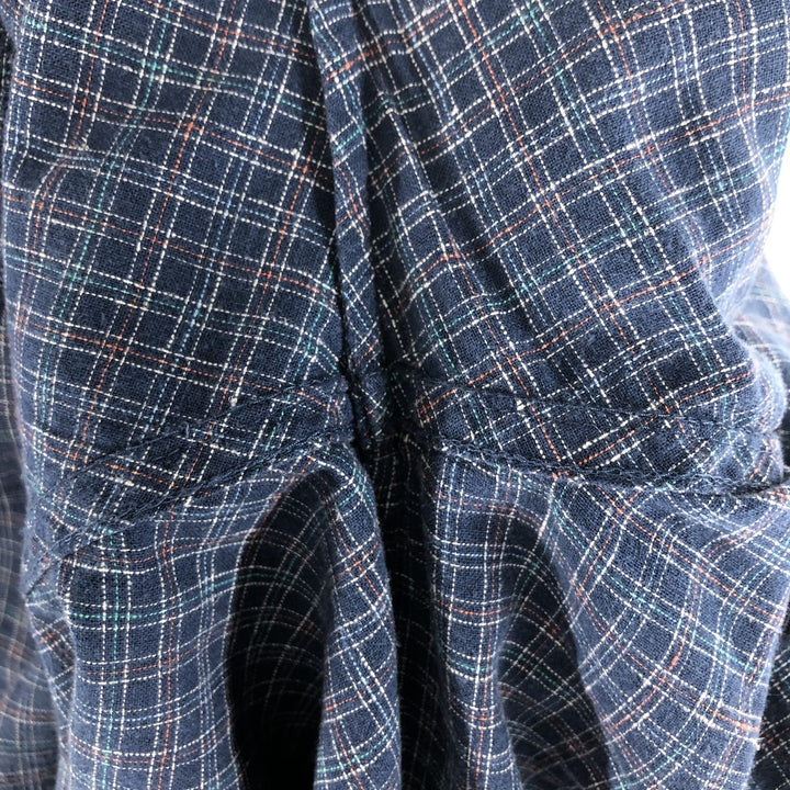Patagonia 53139SP23 Short Sleeve Hemp x Cotton Check Shirt Box Shirt Men's L Size Organic cotton Navy blue Vintage Second Hand