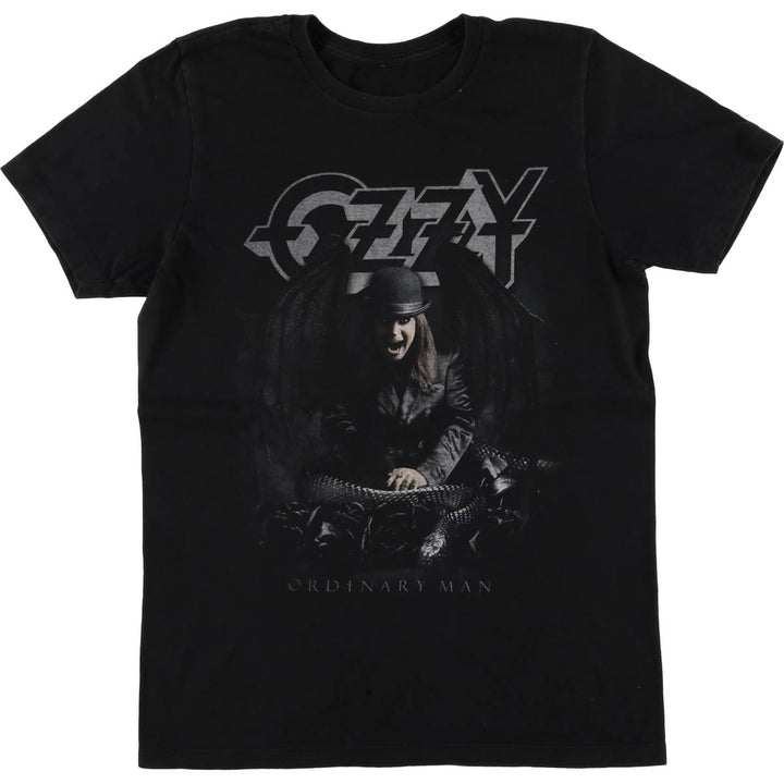 Ozzy Osbourne Band T-shirt, Men's M size unclear black type Vintage Second Hand