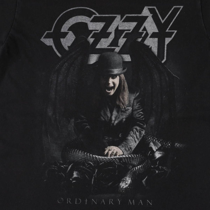Ozzy Osbourne Band T-shirt, Men's M size unclear black type Vintage Second Hand