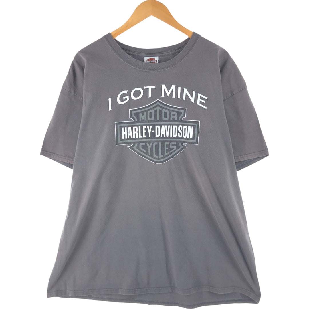 00'S Harley-Davidson Hanes Motorcycle Bike T-shirt Men's XXL unknown gray type Vintage Second Hand