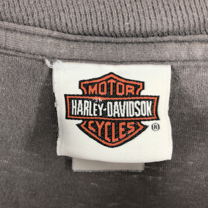 00'S Harley-Davidson Hanes Motorcycle Bike T-shirt Men's XXL unknown gray type Vintage Second Hand