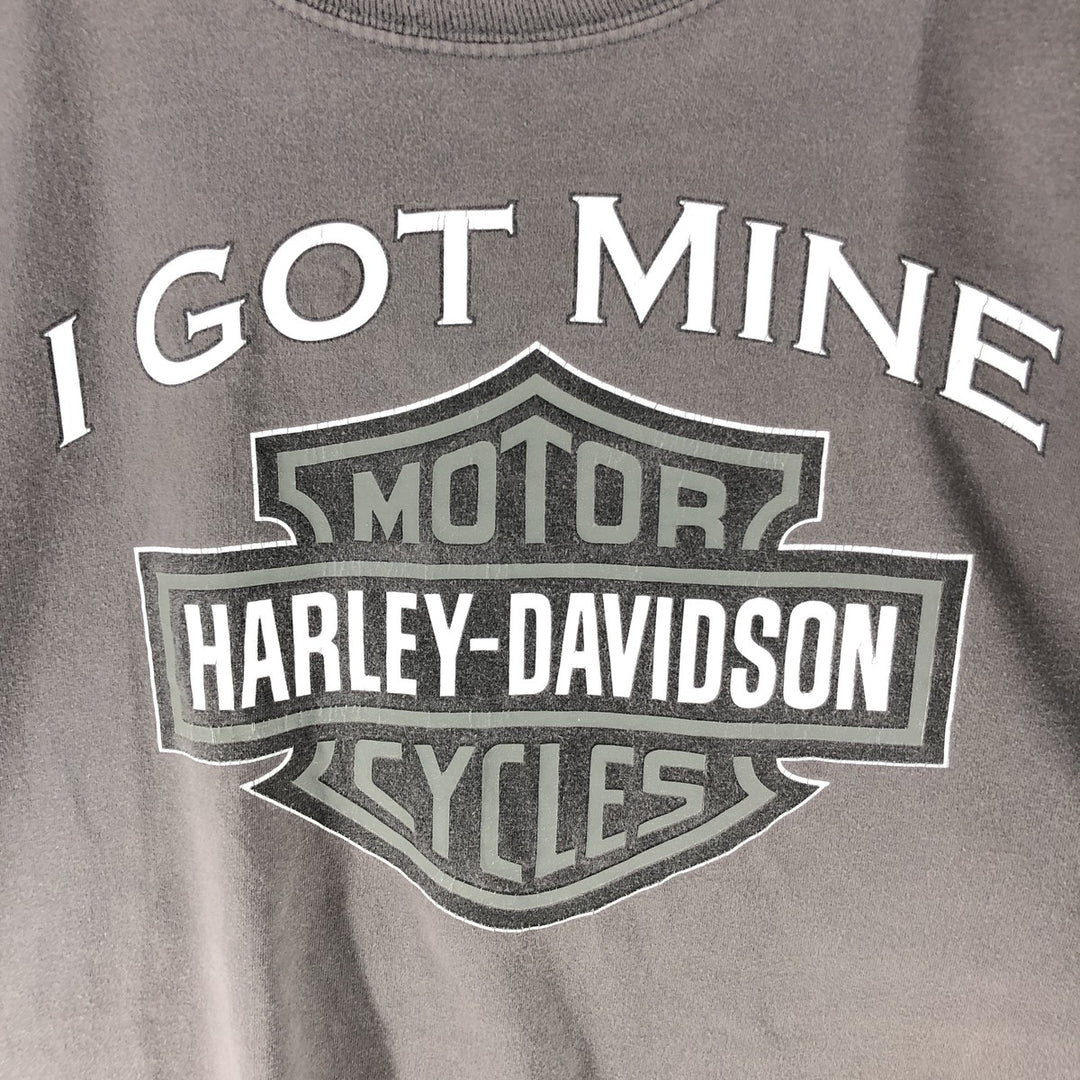 00'S Harley-Davidson Hanes Motorcycle Bike T-shirt Men's XXL unknown gray type Vintage Second Hand