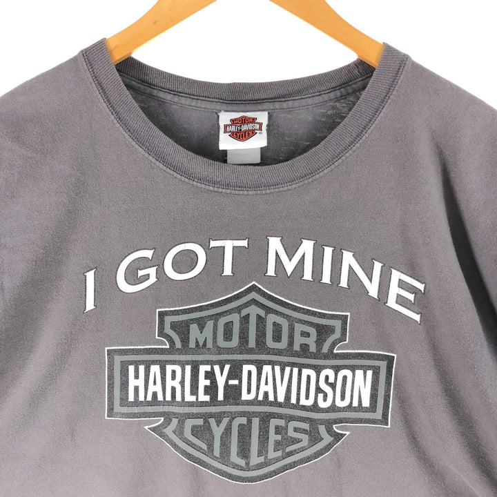 00'S Harley-Davidson Hanes Motorcycle Bike T-shirt Men's XXL unknown gray type Vintage Second Hand