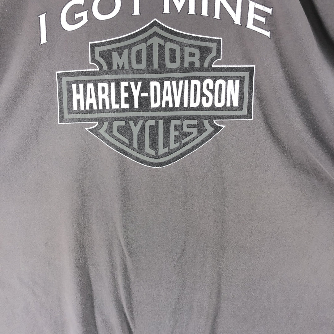 00'S Harley-Davidson Hanes Motorcycle Bike T-shirt Men's XXL unknown gray type Vintage Second Hand