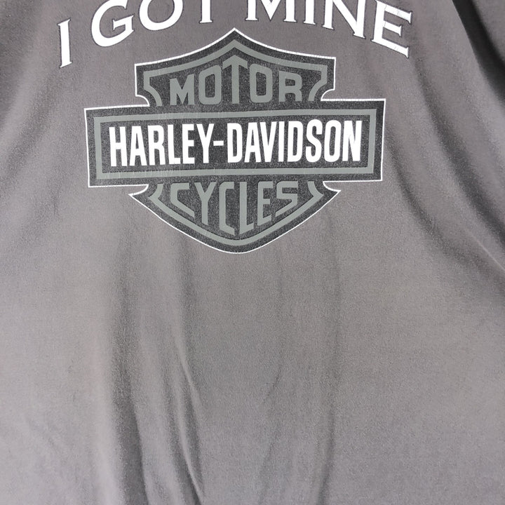 00'S Harley-Davidson Hanes Motorcycle Bike T-shirt Men's XXL unknown gray type Vintage Second Hand