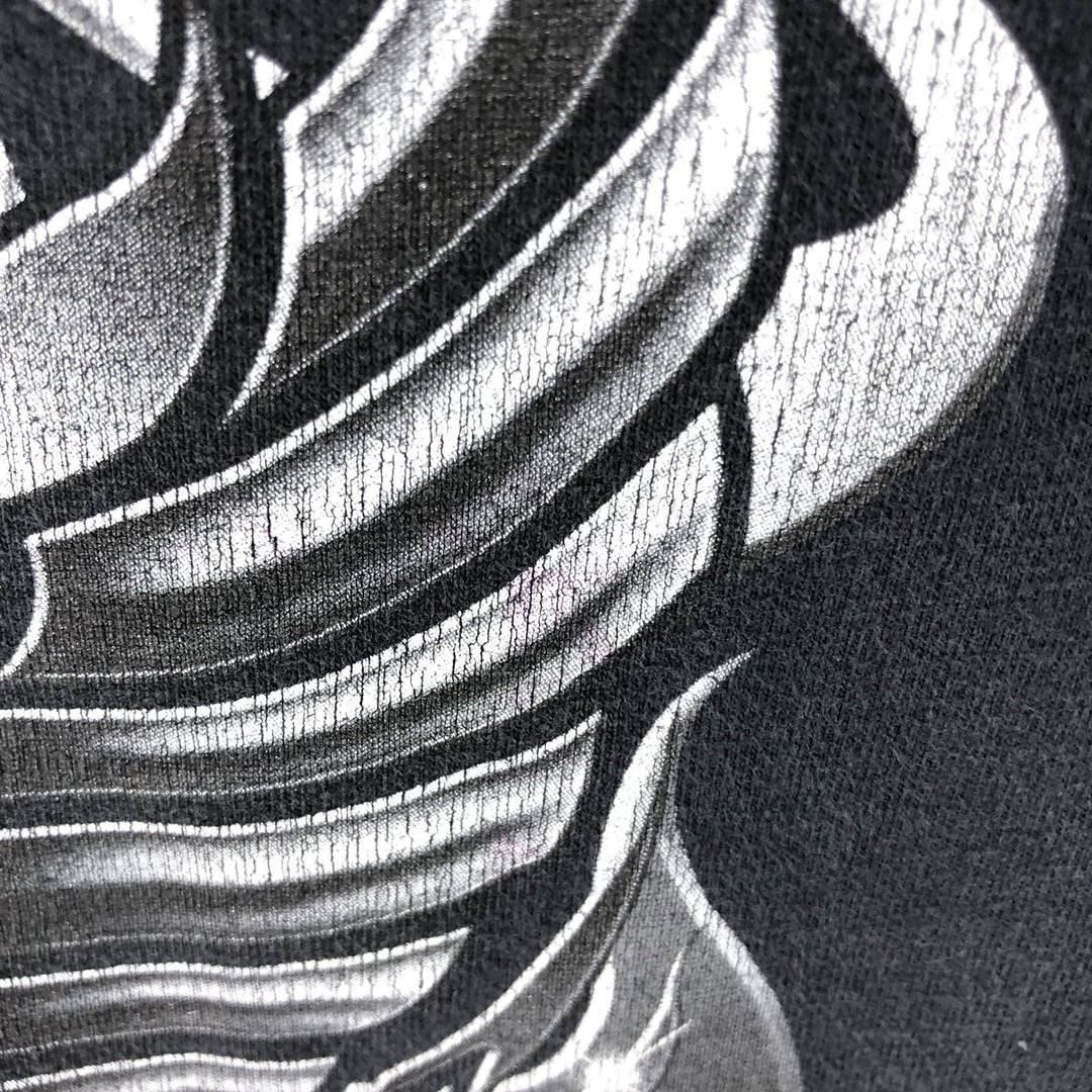 00'S Harley-Davidson Motorcycle Bike T-shirt Made in USA Men's XL cotton black type Vintage Second Hand