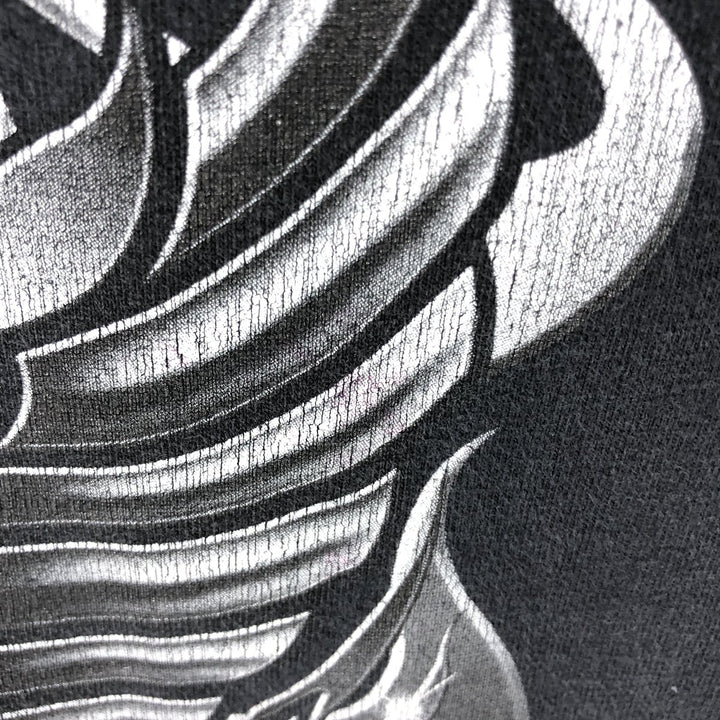 00'S Harley-Davidson Motorcycle Bike T-shirt Made in USA Men's XL cotton black type Vintage Second Hand