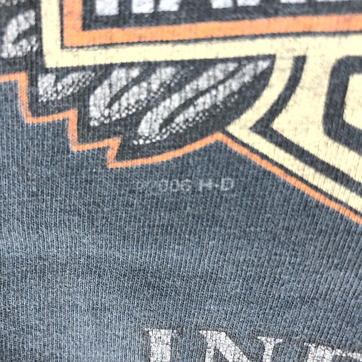 00'S Harley-Davidson Hanes Motorcycle Bike T-shirt Men's L size unknown black type Vintage Second Hand