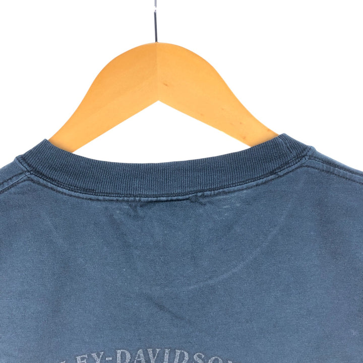 00'S Harley-Davidson Hanes Motorcycle Bike T-shirt Men's L size unknown black type Vintage Second Hand