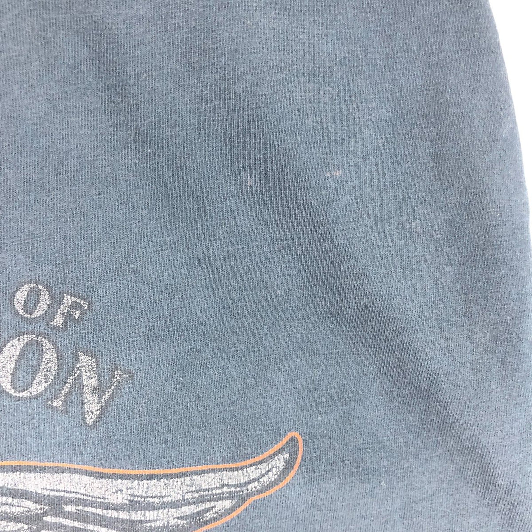 00'S Harley-Davidson Hanes Motorcycle Bike T-shirt Men's L size unknown black type Vintage Second Hand