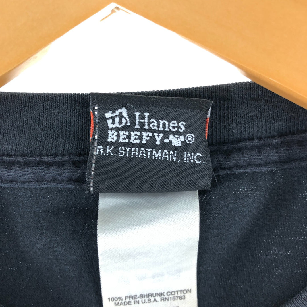 00'S Harley-Davidson Motorcycle Bike T-shirt Made in USA Men's M size cotton black type Vintage Second Hand