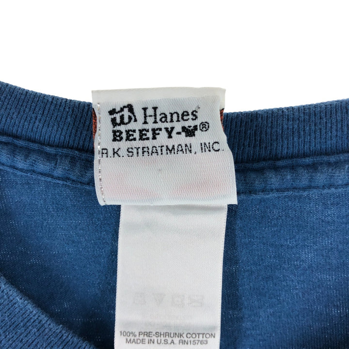 00'S Harley-Davidson Motorcycle Bike T-shirt Made in USA Men's XXL cotton blue type Vintage Second Hand