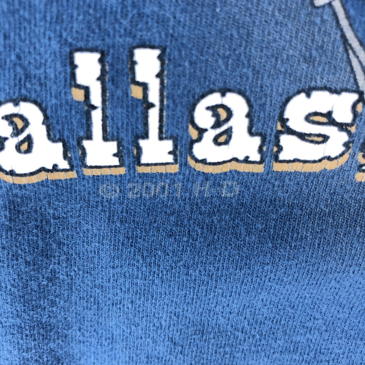 00'S Harley-Davidson Motorcycle Bike T-shirt Made in USA Men's XXL cotton blue type Vintage Second Hand