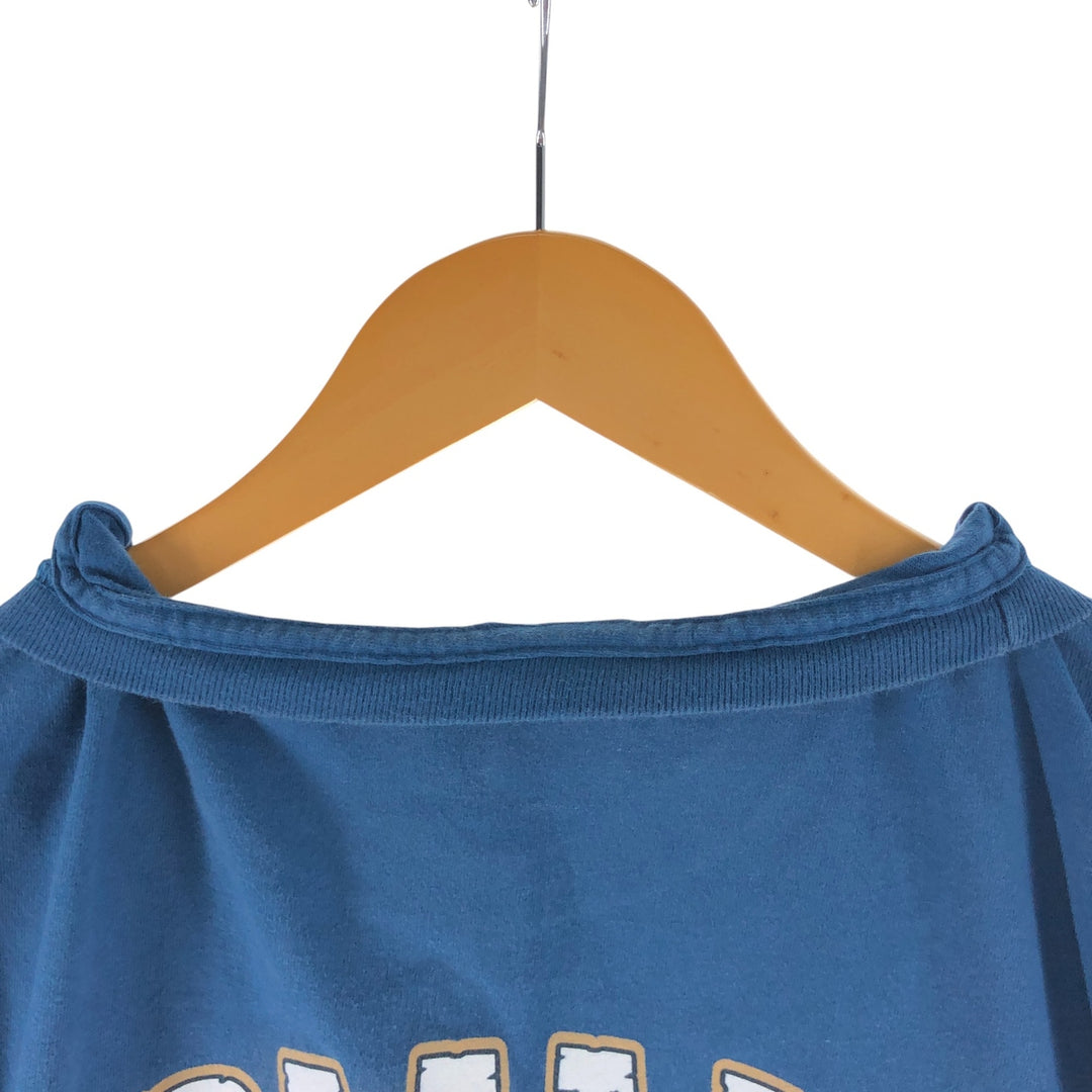 00'S Harley-Davidson Motorcycle Bike T-shirt Made in USA Men's XXL cotton blue type Vintage Second Hand